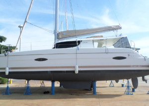 Fountaine Pajot Lipari 41 Multihull Surveyed by Andaman Marine Surveyors.