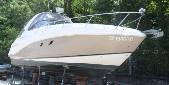 Rinker 310 Power Boat Surveyed by Andaman Marine Surveyors.