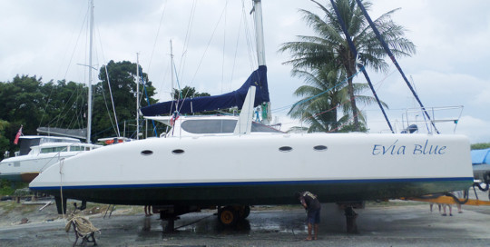Schionning Wilderness 1480 Multihull Surveyed by Andaman Marine Surveyors.