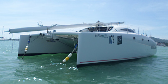 Stealth 11.8 Multihull Surveyed by Andaman Marine Surveyors.